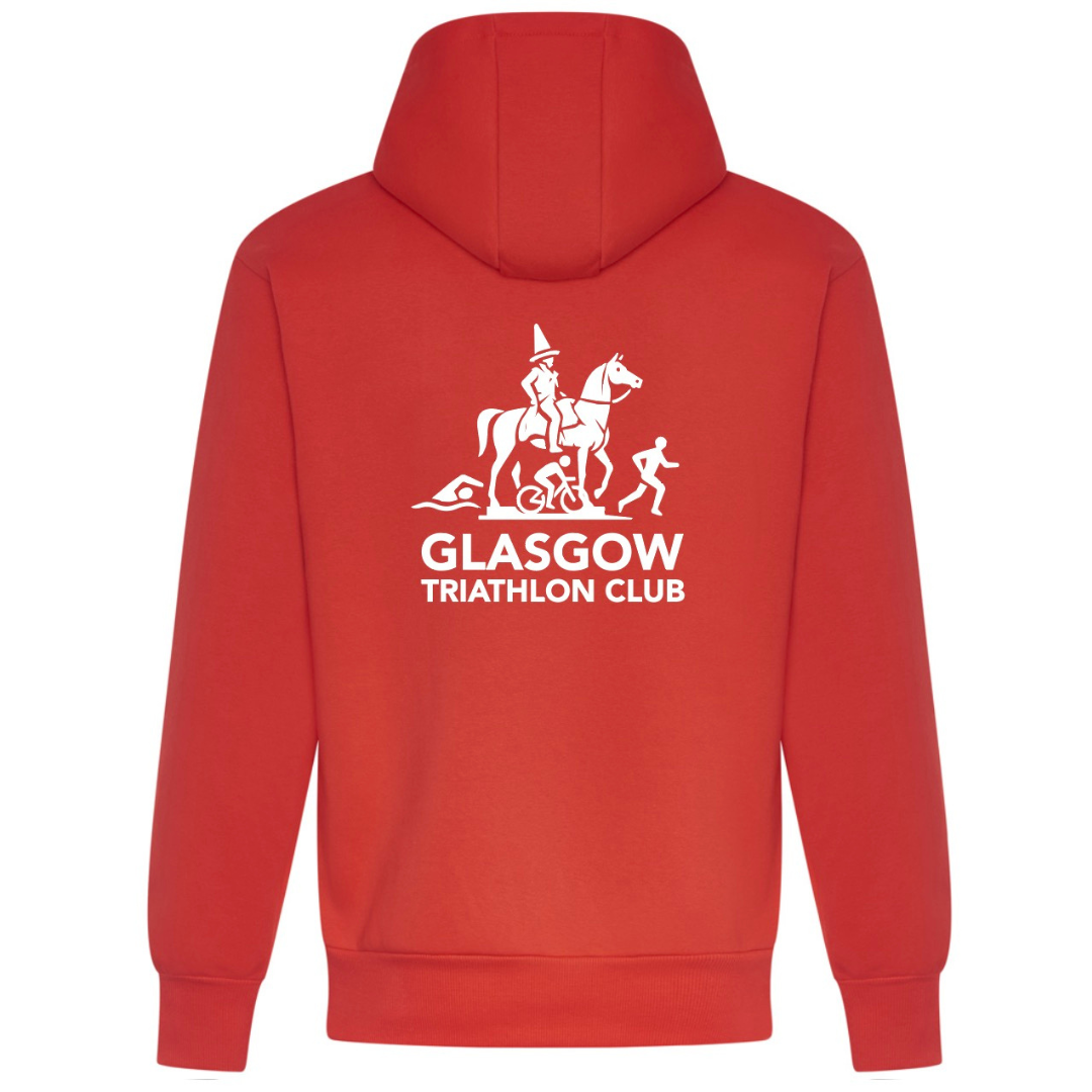 Glasgow Triathlon Club Red Heavyweight Hoodie