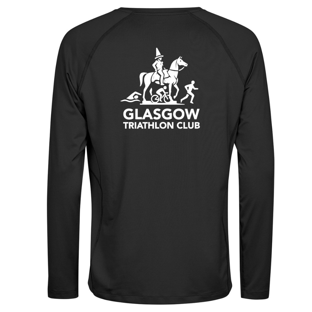 Glasgow Triathlon Club Black Long Sleeve CoolDry T-Shirt