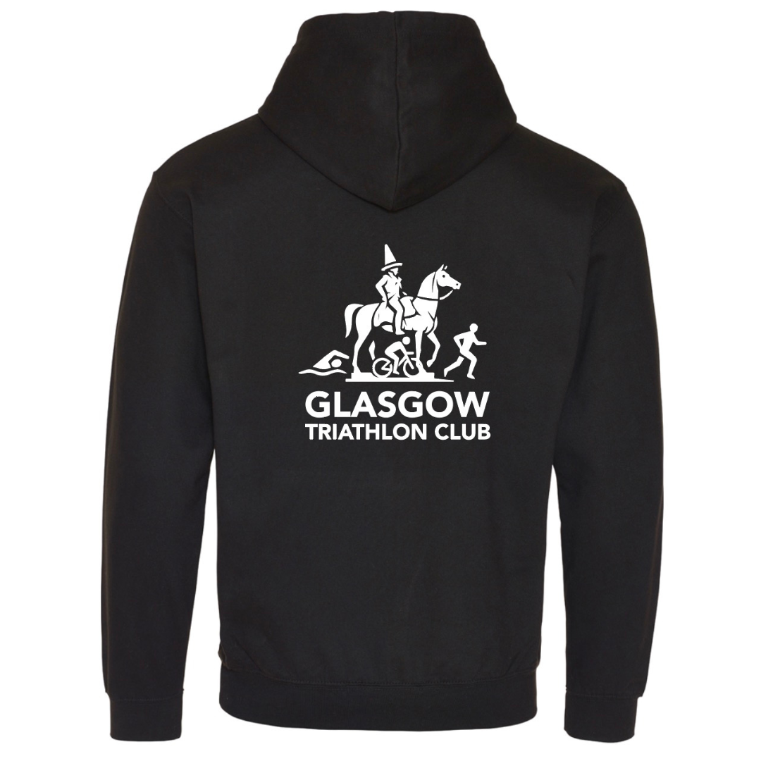 Glasgow Triathlon Club Black and Red Hoodie