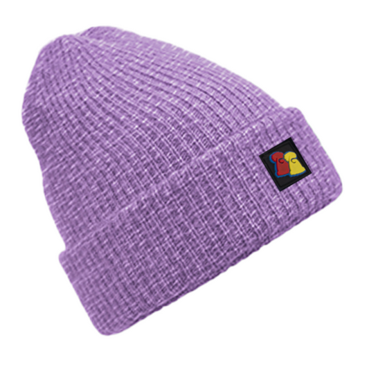 Bright Purple Chunky Beanie