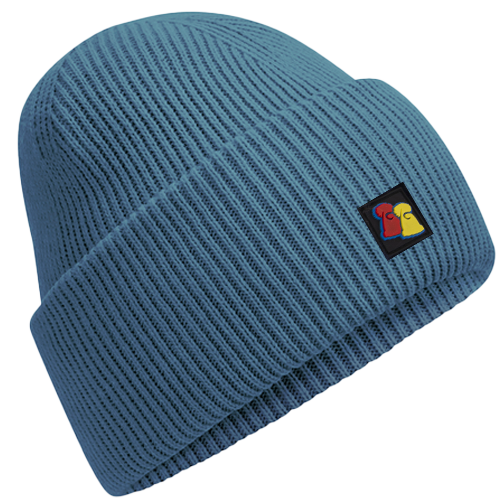 Airforce Blue Ribbed Beanie