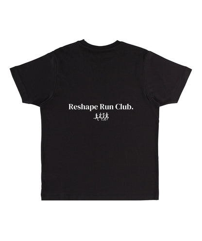 Reshape Run Club Black Oversized T-Shirt