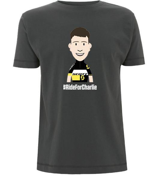 Ride For Charlie Charcoal Grey T-Shirt