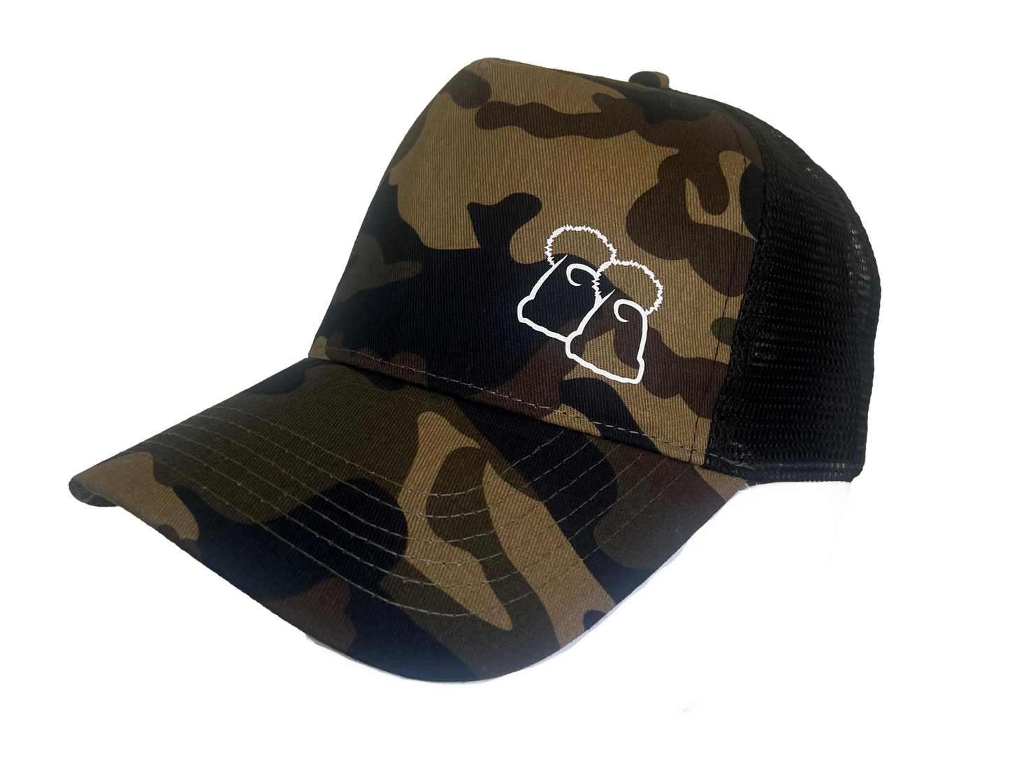 Jungle Camo Trucker Style Baseball Cap