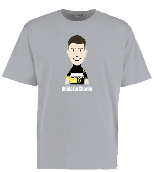Ride For Charlie Light Grey T-Shirt