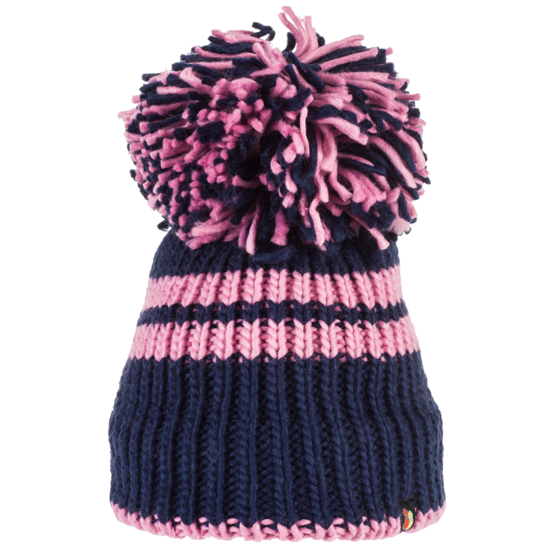 Perky Navy Bobble Hat Big Bobble Hats – Big Bobble Hats Ltd