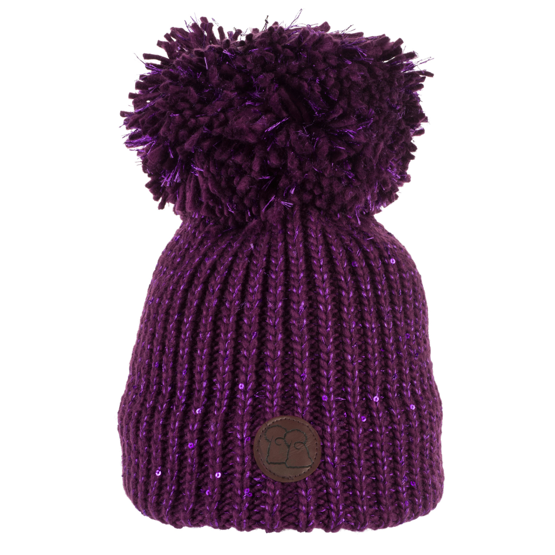Berry Sparkle Luxury Bobble Hat Big Bobble Hats – Big Bobble
