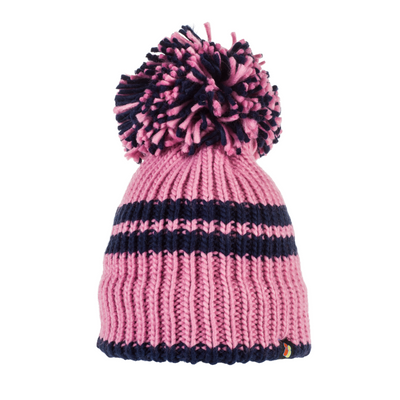 Black and pink bobble hat deals