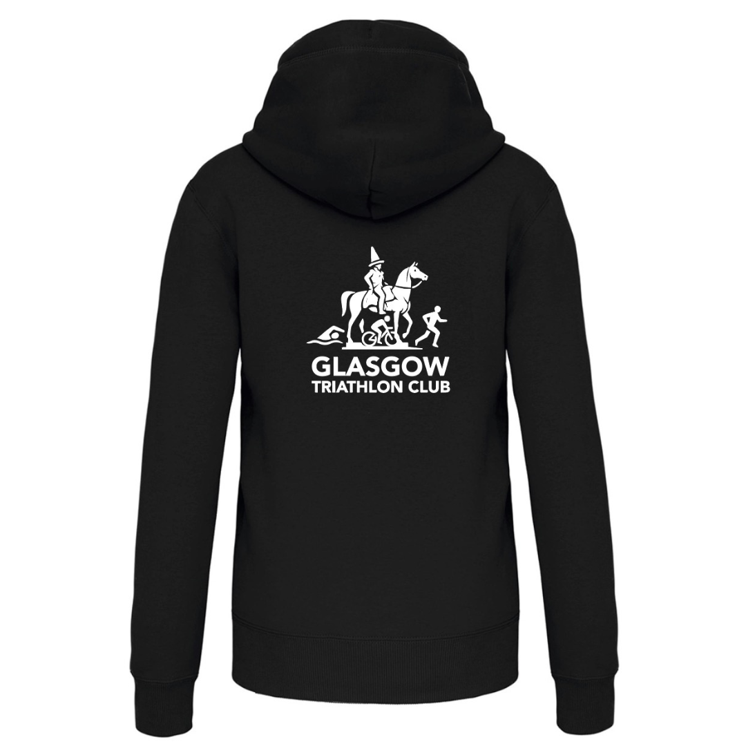 Glasgow Triathlon Club Black Heavyweight Contrast Hoodie