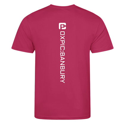 Oxfordshire Pickleball Technical T-Shirt White Logo