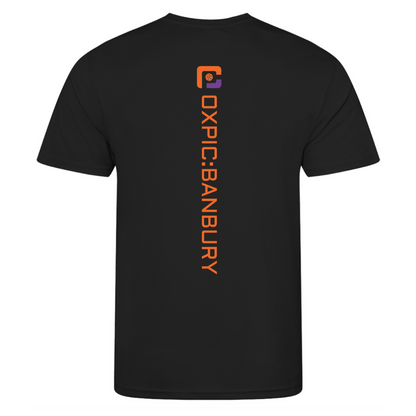 Oxfordshire Pickleball Technical T-Shirt Orange Logo