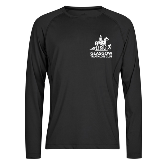 Glasgow Triathlon Club Black Long Sleeve CoolDry T-Shirt