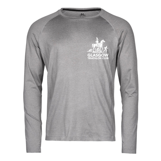 Glasgow Triathlon Club Grey Long Sleeve CoolDry T-Shirt