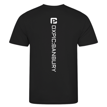 Oxfordshire Pickleball Technical T-Shirt White Logo