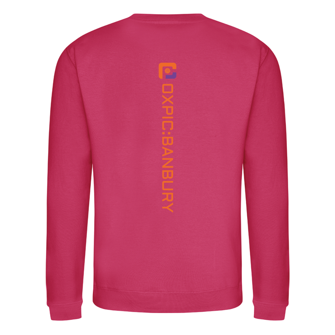 Oxfordshire Pickleball Sweatshirt Orange Logo