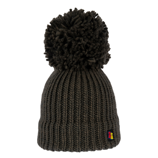 Olive Big Bobble Hat