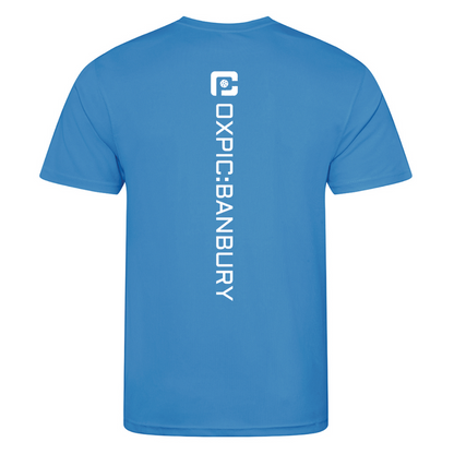 Oxfordshire Pickleball Technical T-Shirt White Logo