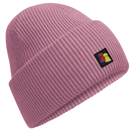 Dusty Purple Ribbed Beanie