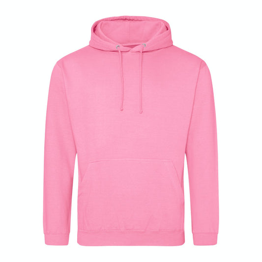 Extra Large Pink Plain Hoodie