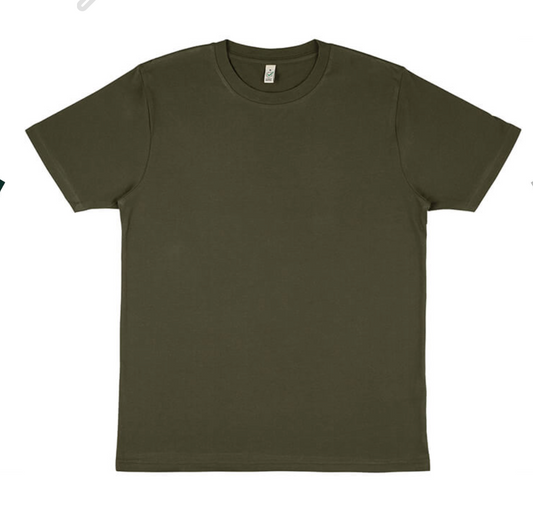 Extra Extra Large Green Plain T-Shirt