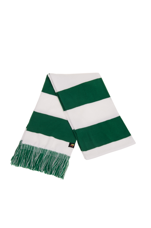 Green and White Scarf